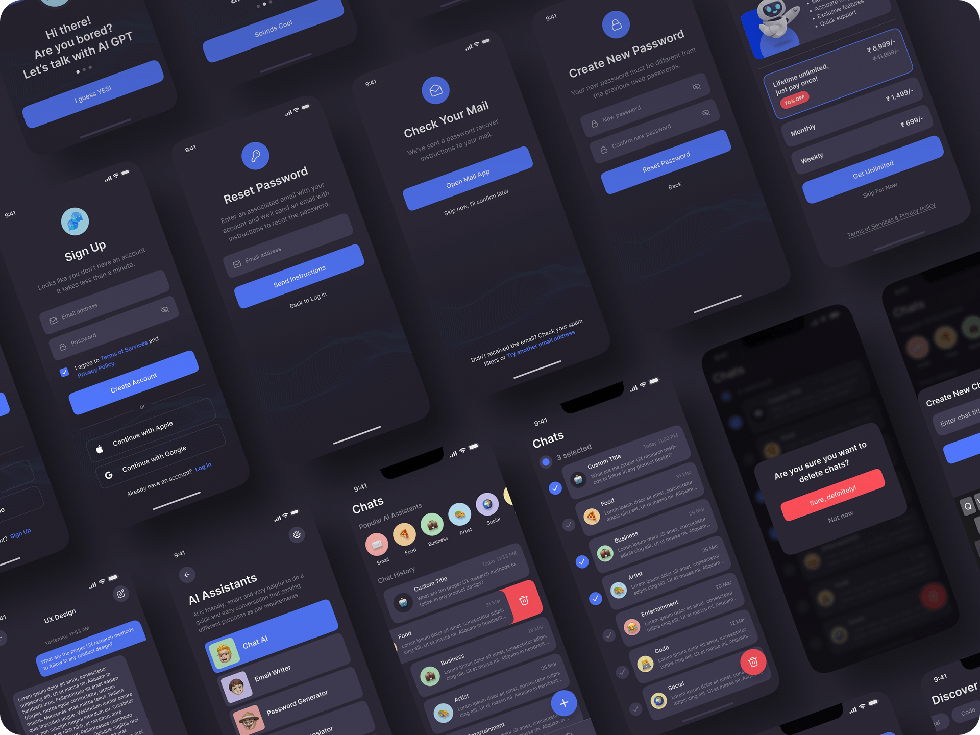 AI Chat app interface