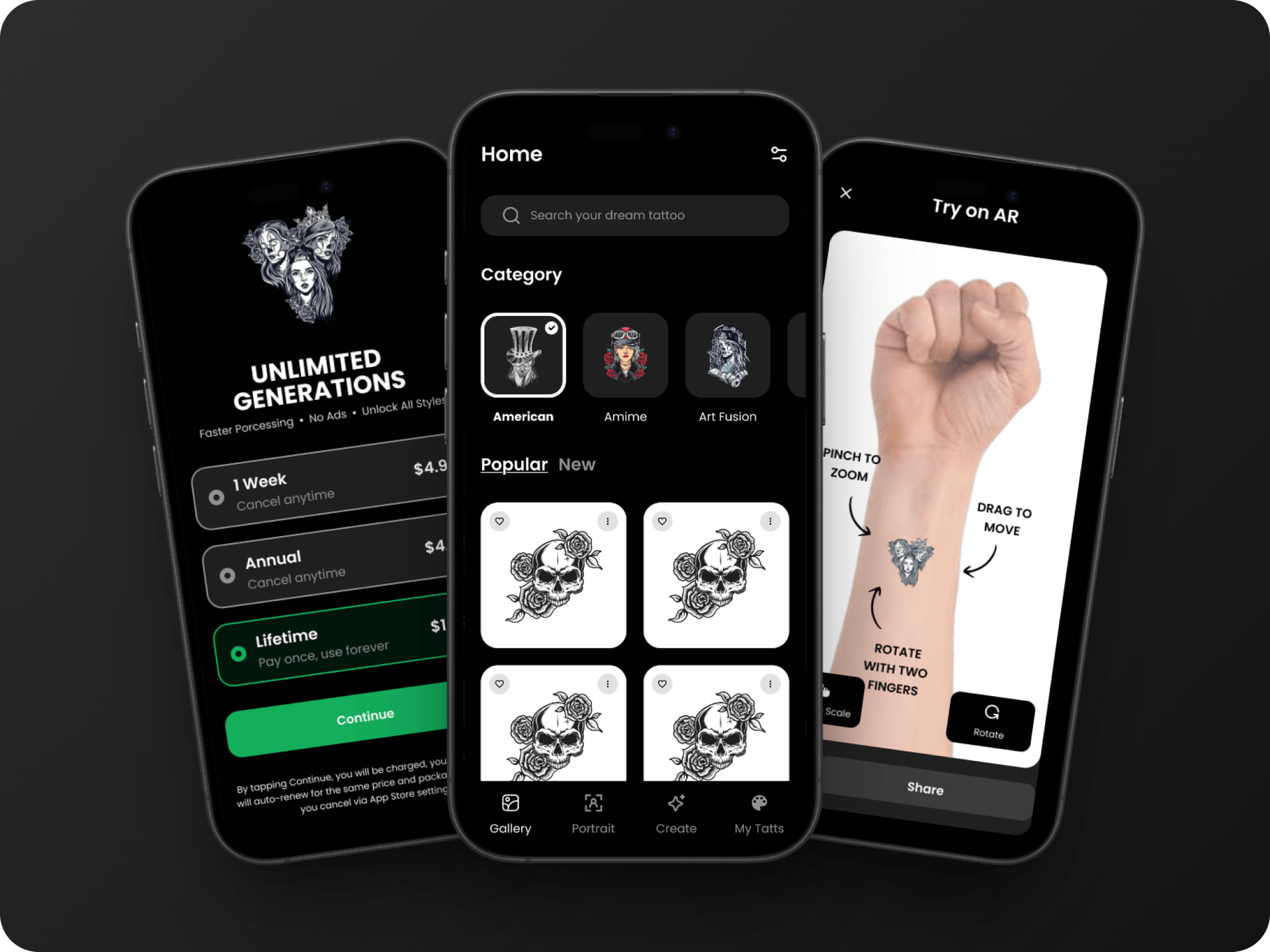 Tatoo design library